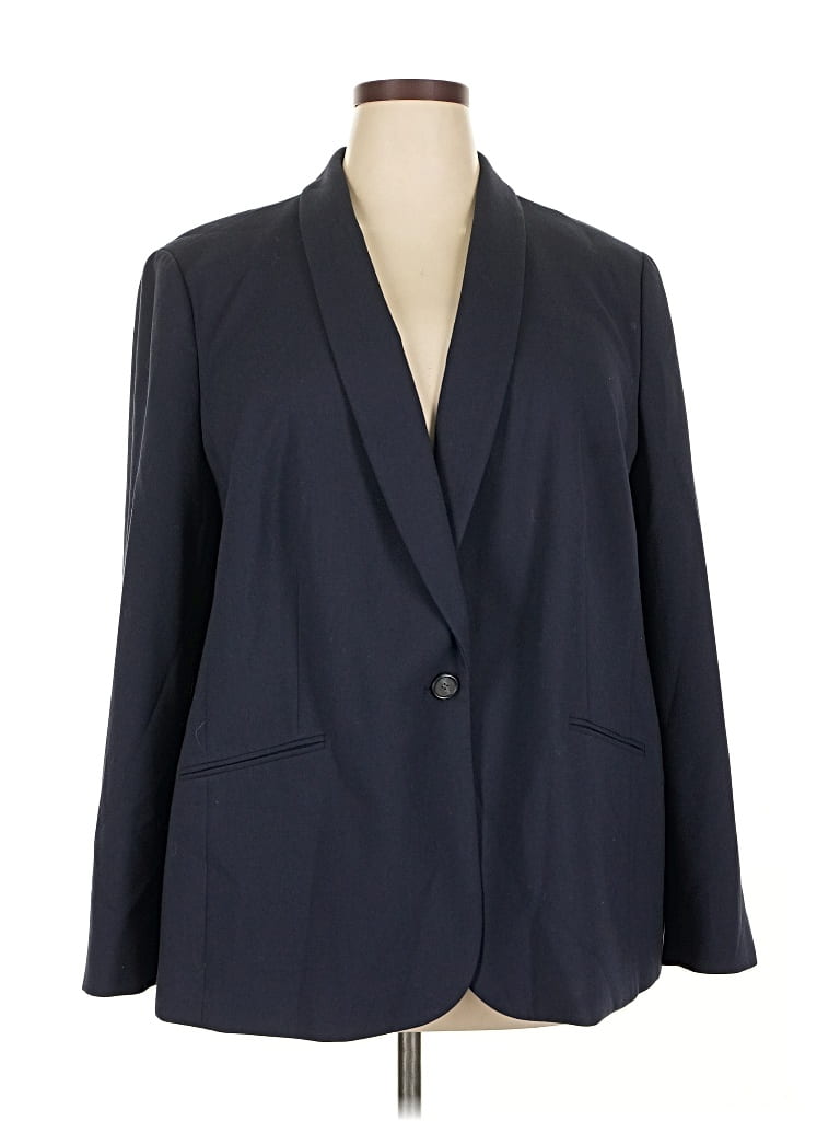Pre-owned Talbots Blazer Jacket In Blue