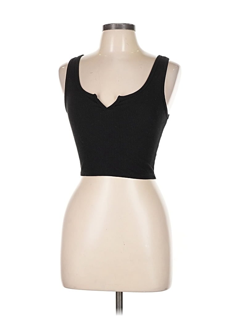 Pre-owned Love J Tank Top Black Strapless Neckline Tops