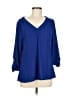 41Hawthorn Blue 3/4 Sleeve Blouse Size M - photo 1