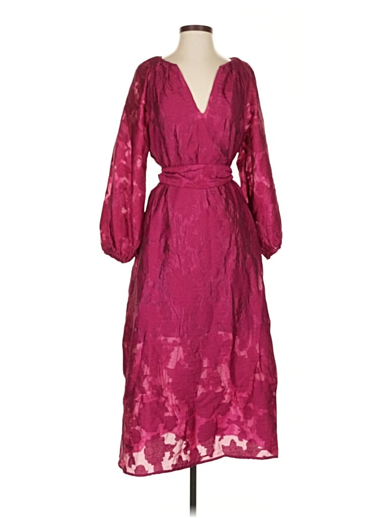 Pre-owned Future Collective Cocktail Dress In Burgundy