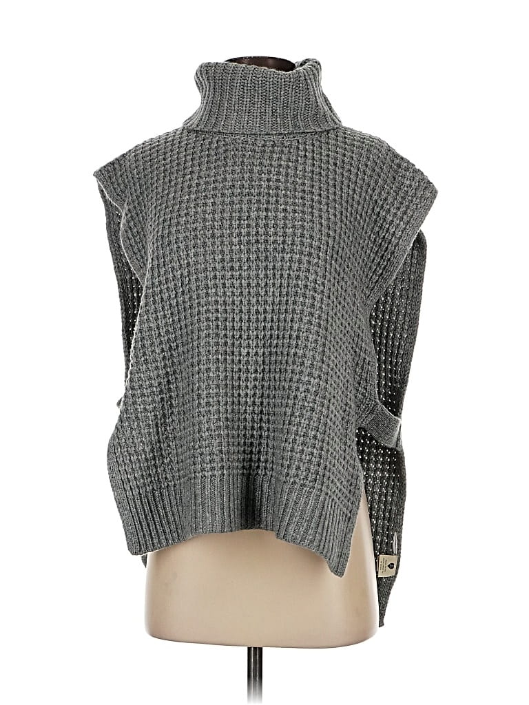 Pre-owned Madewell Turtleneck Sweater In Gray