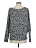 Lovestitch Animal Print Silver Pullover Sweater Size M - photo 2