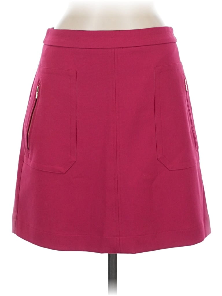 Pre-owned Ann Taylor Loft Casual Skirt In Burgundy