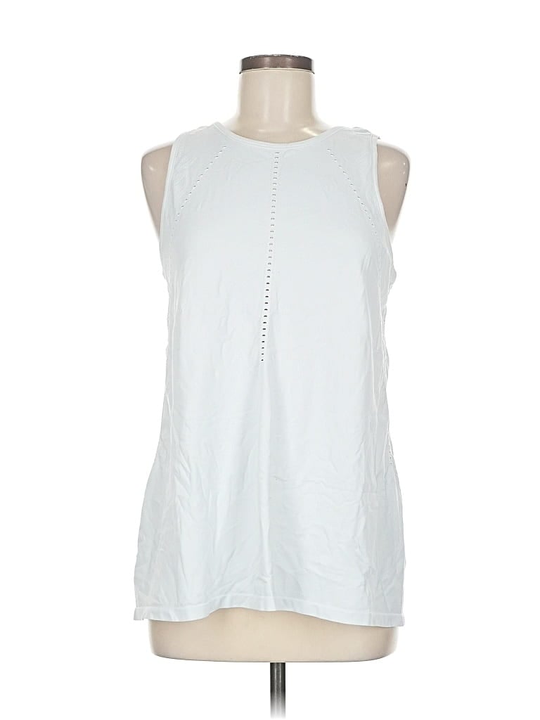 Pre-owned Athleta Sleeveless T-shirt In Silver