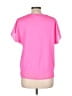 DKNY 100% Polyester Pink Short Sleeve Blouse Size M - photo 2