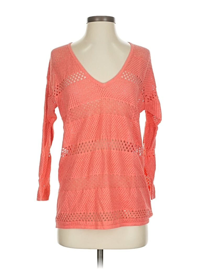 Pre-owned Chico's Pullover Sweater In Orange