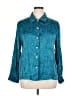 Assorted Brands Teal 3/4 Sleeve Button-Down Shirt Size XL - photo 1