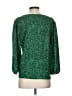 Monday Fun 100% Polyester Green 3/4 Sleeve Blouse Size S - photo 2
