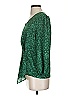 Monday Fun 100% Polyester Green 3/4 Sleeve Blouse Size S - photo 5