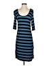 Max Studio Stripes Blue Casual Dress Size S - photo 1