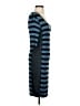 Max Studio Stripes Blue Casual Dress Size S - photo 4