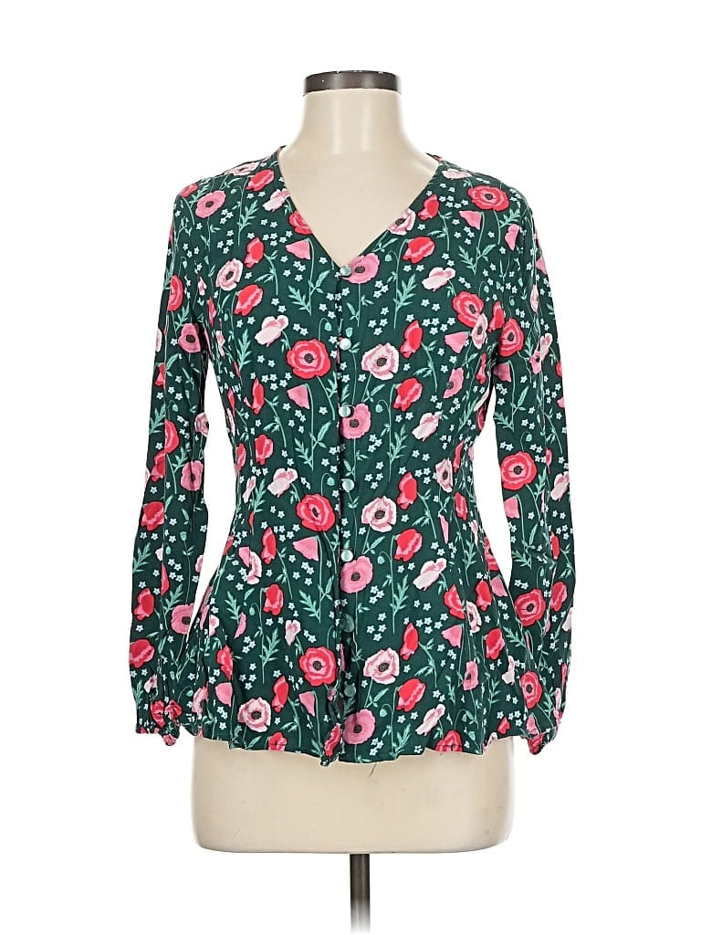 Pre-owned Matilda Jane 3/4 Sleeve Blouse In Green