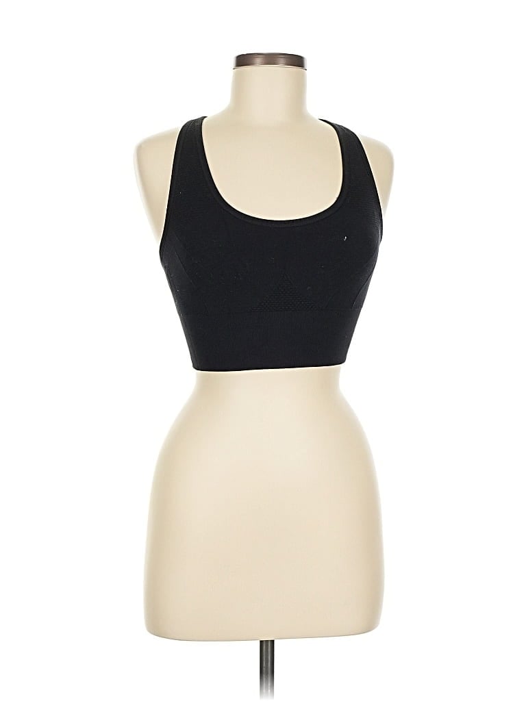 Pre-owned Z By Zella Tank Top Black Halter Neckline Tops