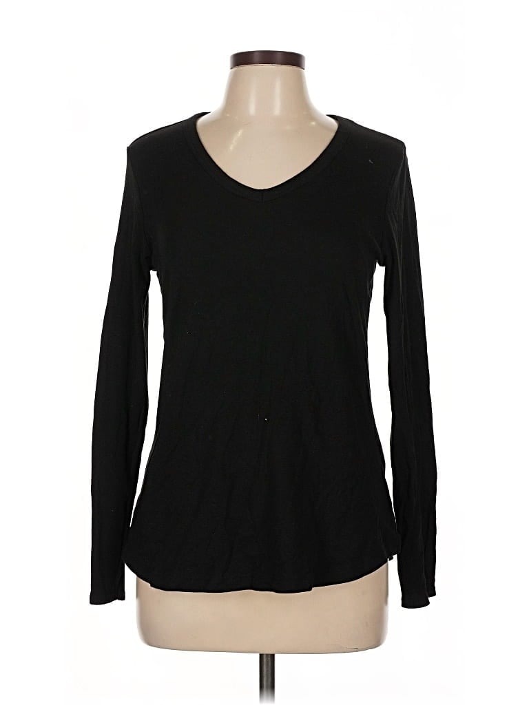 Pre-owned Cynthia Rowley Tjx Long Sleeve T-shirt In Black