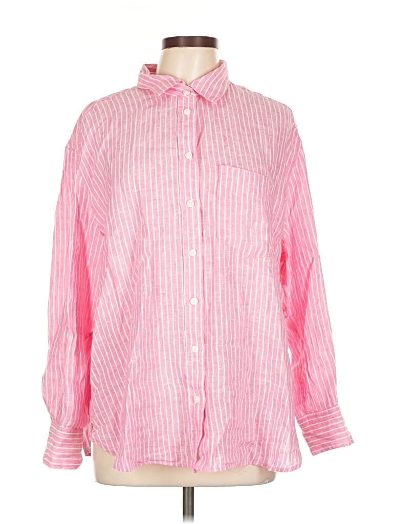 Pre-owned Gap Long Sleeve Button Down Shirt In Pink