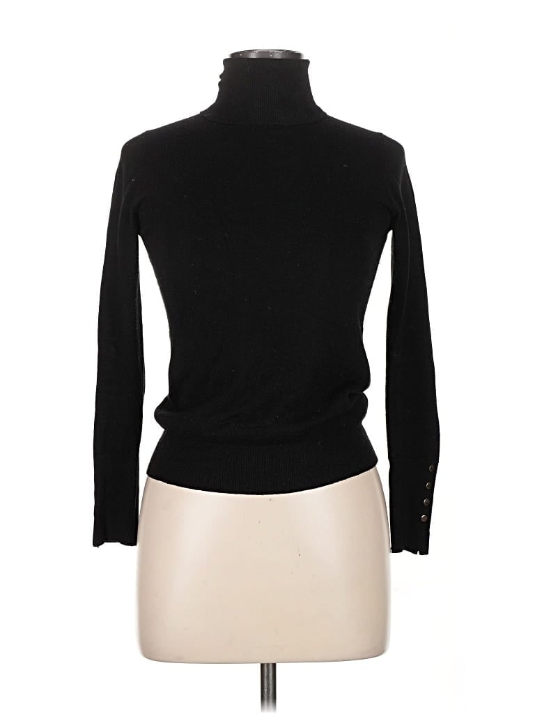 Pre-owned Zara Turtleneck Sweater In Black