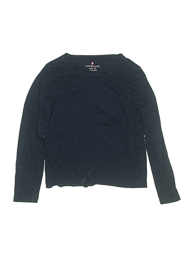 Pre-owned Crewcuts Kids' Long Sleeve T-shirt In Blue