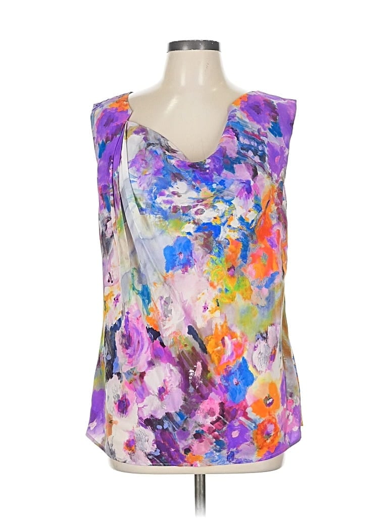 Pre-owned Escada Sleeveless Blouse In Purple