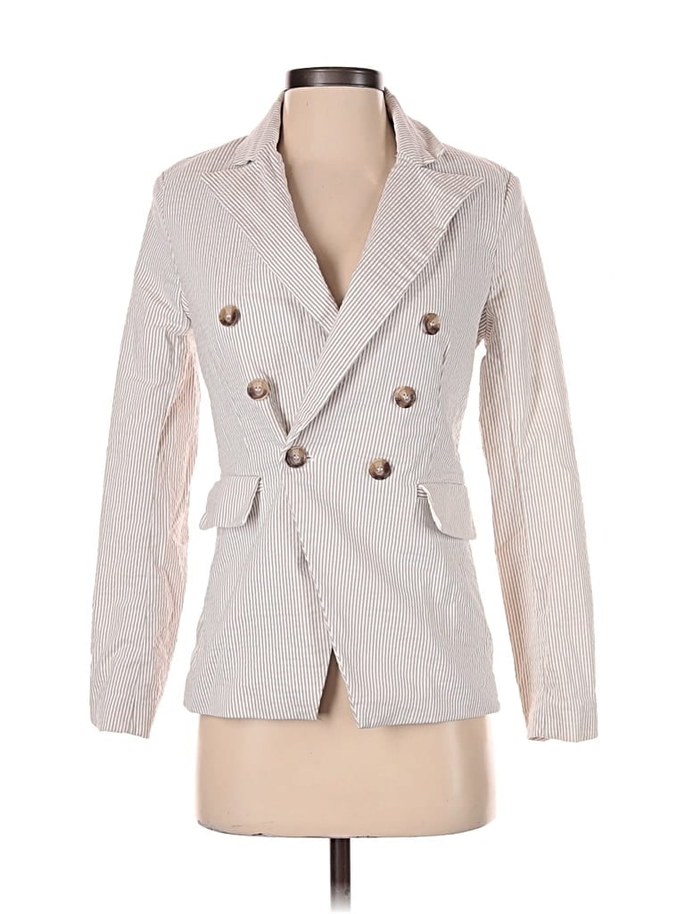 Pre-owned J By Joie Blazer Jacket In White