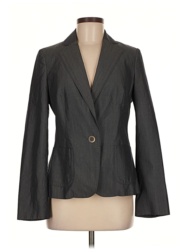 Pre-owned Banana Republic Wool Blazer Jacket In Gray