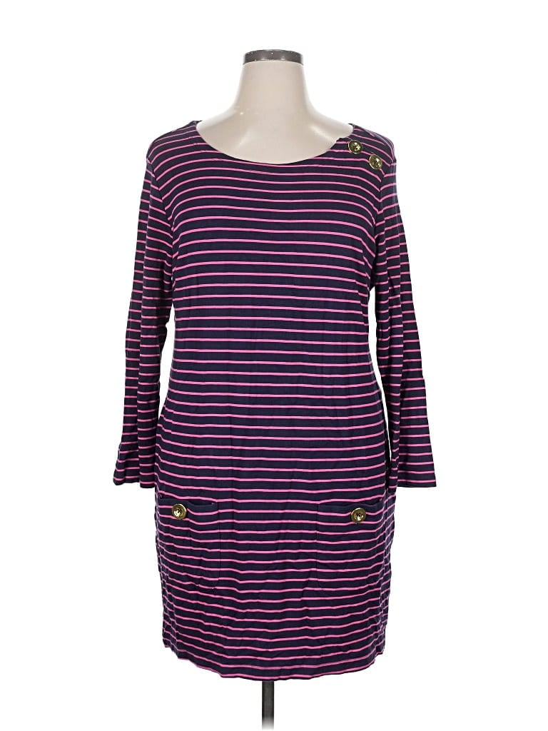Pre-owned Sail To Sable Casual Dress In Purple