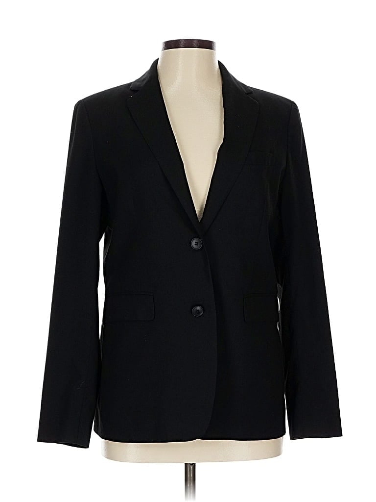 Pre-owned Uniqlo Blazer Jacket In Black