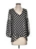 Vince Camuto 100% Polyester Gray 3/4 Sleeve Blouse Size S - photo 1