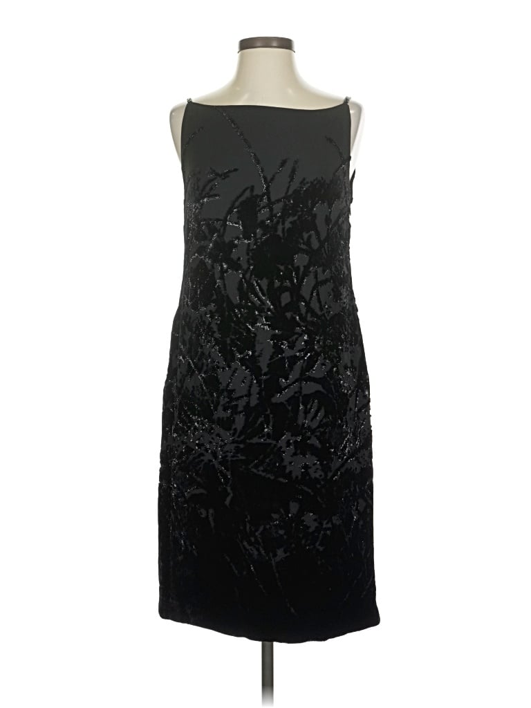 Pre-owned Linda Allard Ellen Tracy Cocktail Dress In Black