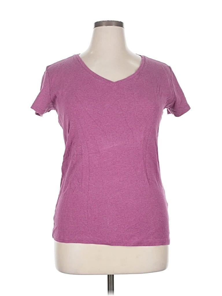 Pre-owned Kirkland Signature Short Sleeve T-shirt In Purple