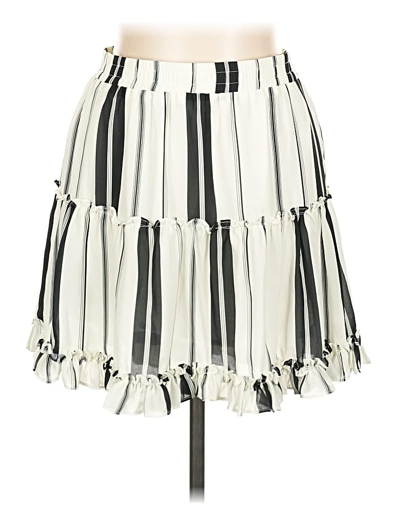 Pre-owned Aqua Casual Skirt In White