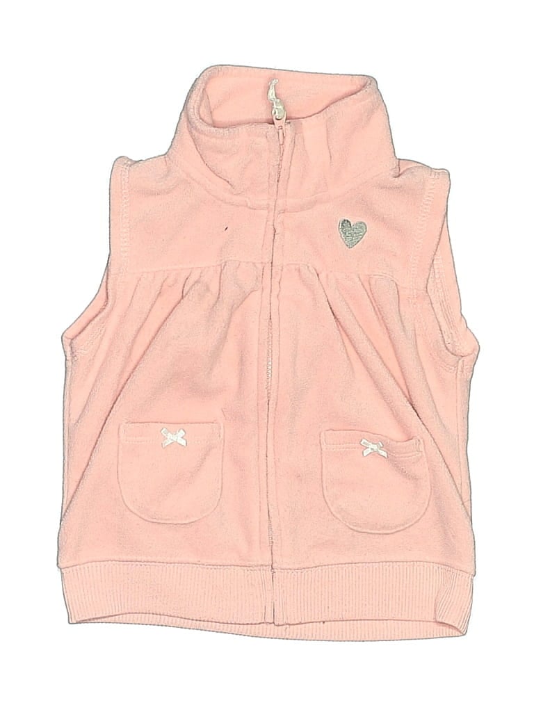 Pre-owned Carter's Kids' Vest In Pink