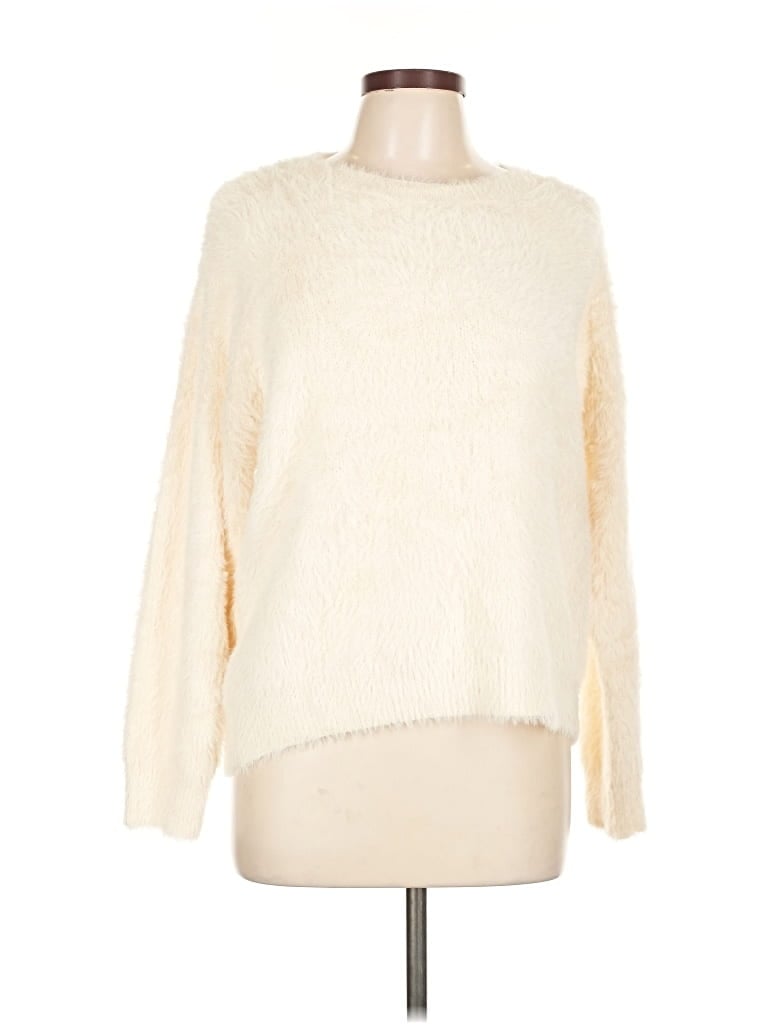 Pre-owned Molly Bracken Pullover Sweater In White
