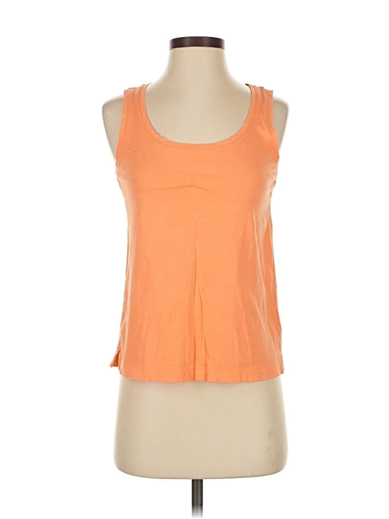 Pre-owned J.crew Factory Store Tank Top Orange Halter Neckline Tops