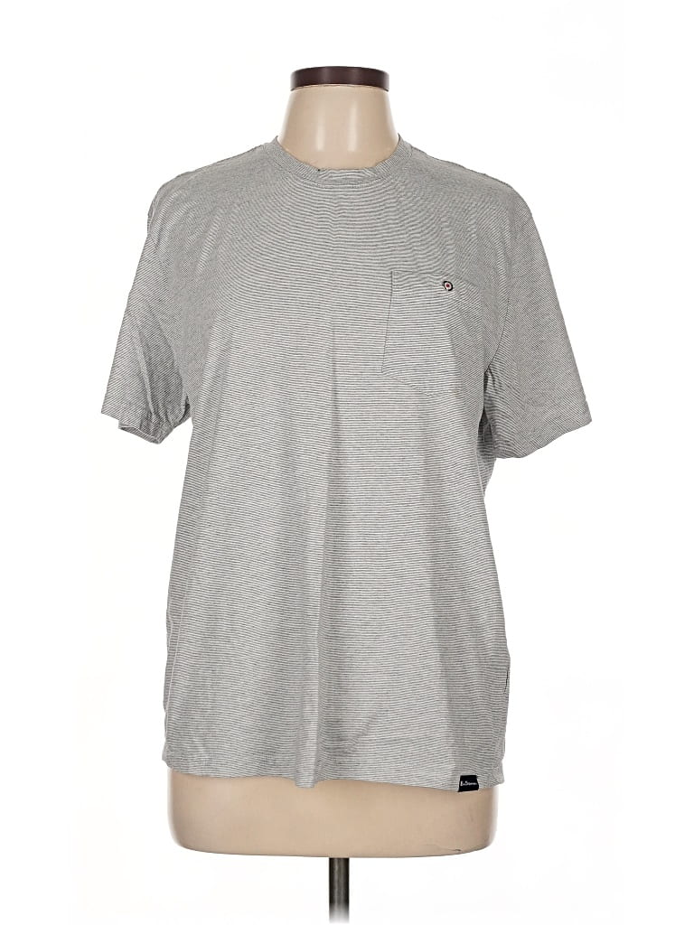 Pre-owned Ben Sherman Short Sleeve Top Gray Crew Neck Tops