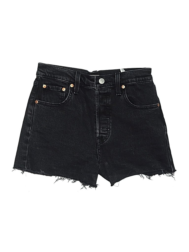 Pre-owned Levi's Denim Shorts In Black