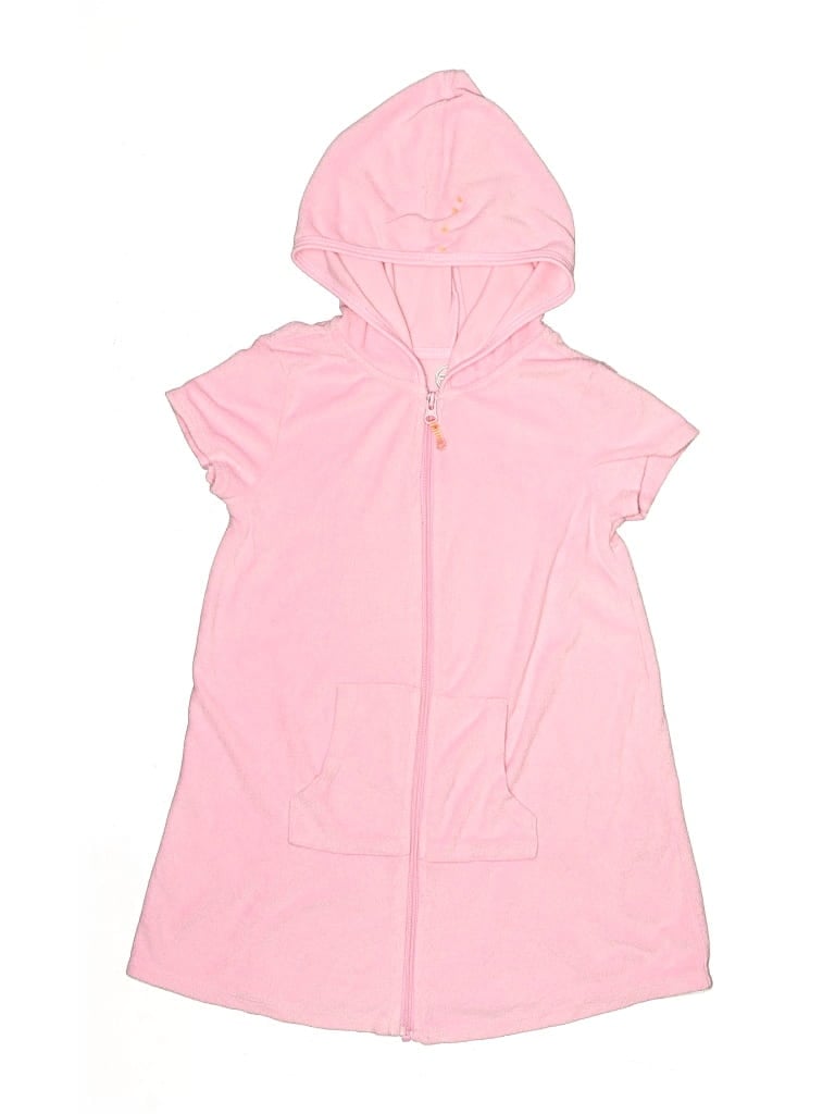 Pre-owned Wonder Nation Kids' Zip Up Hoodie In Pink