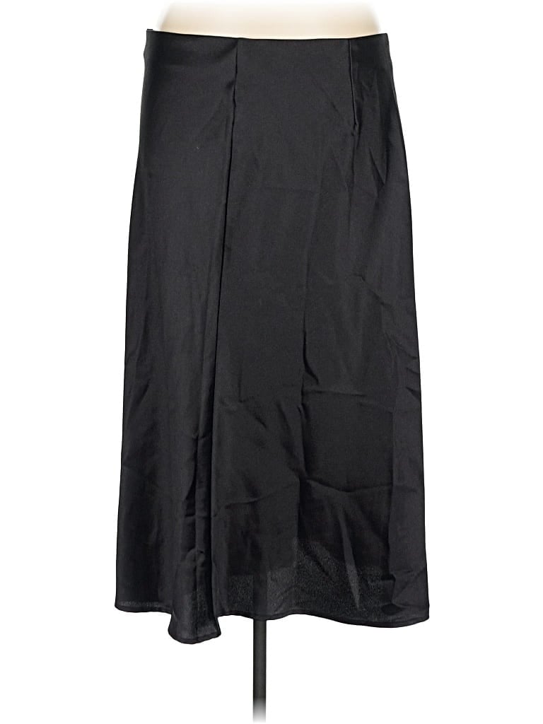 Pre-owned Shein Curve Formal Skirt In Black