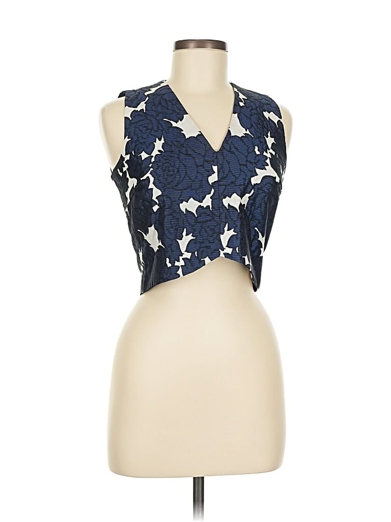 Pre-owned Lucy Paris Sleeveless Blouse In Blue