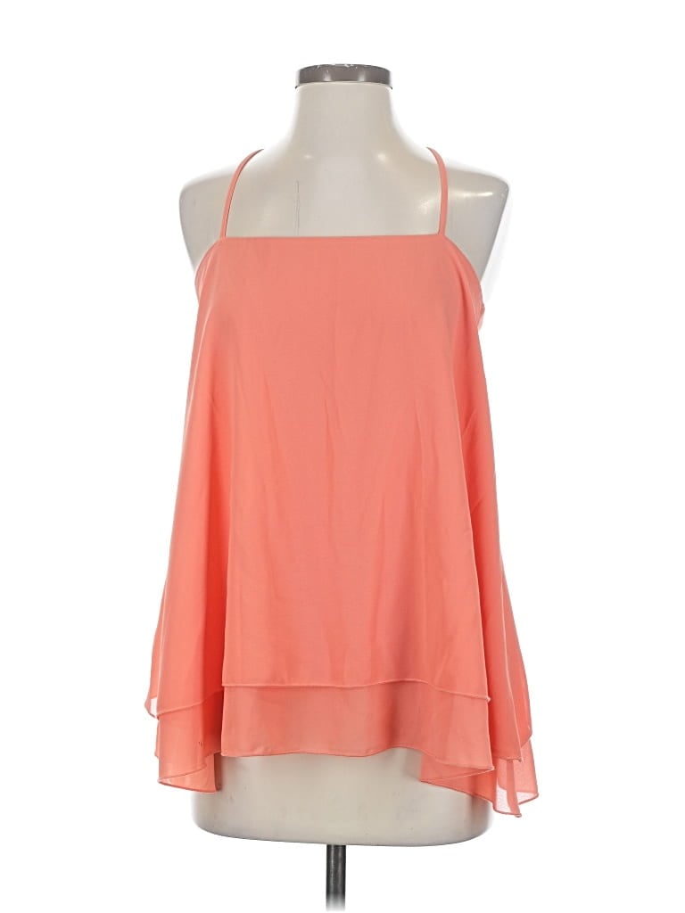Pre-owned Show Me Your Mumu Sleeveless Blouse In Orange