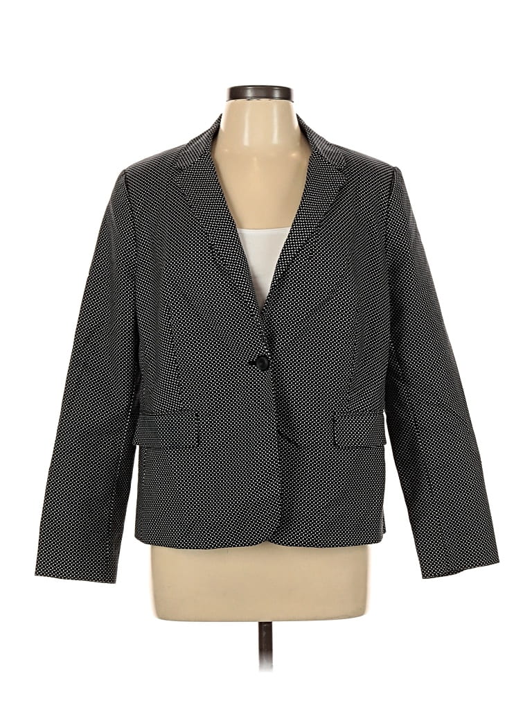 Pre-owned Liz Claiborne Career Blazer Jacket In Gray