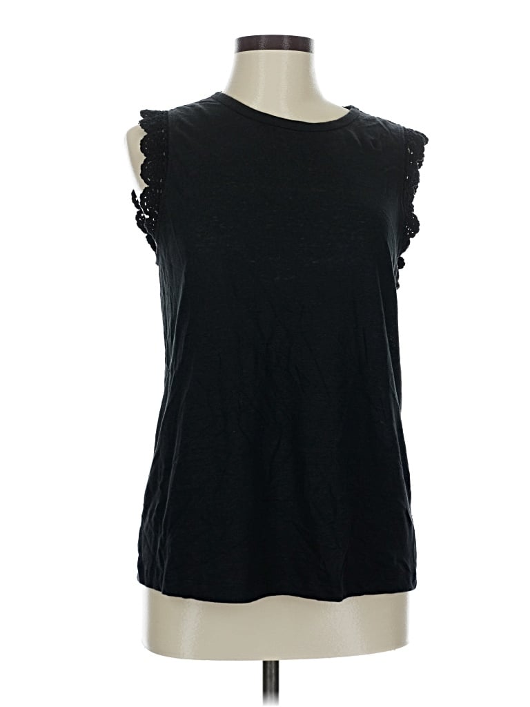 Pre-owned Paige Sleeveless T-shirt In Black