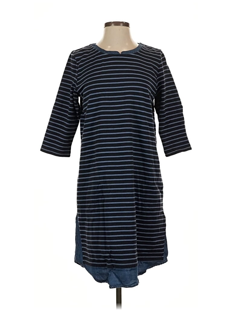 Pre-owned Jjill Casual Dress In Blue