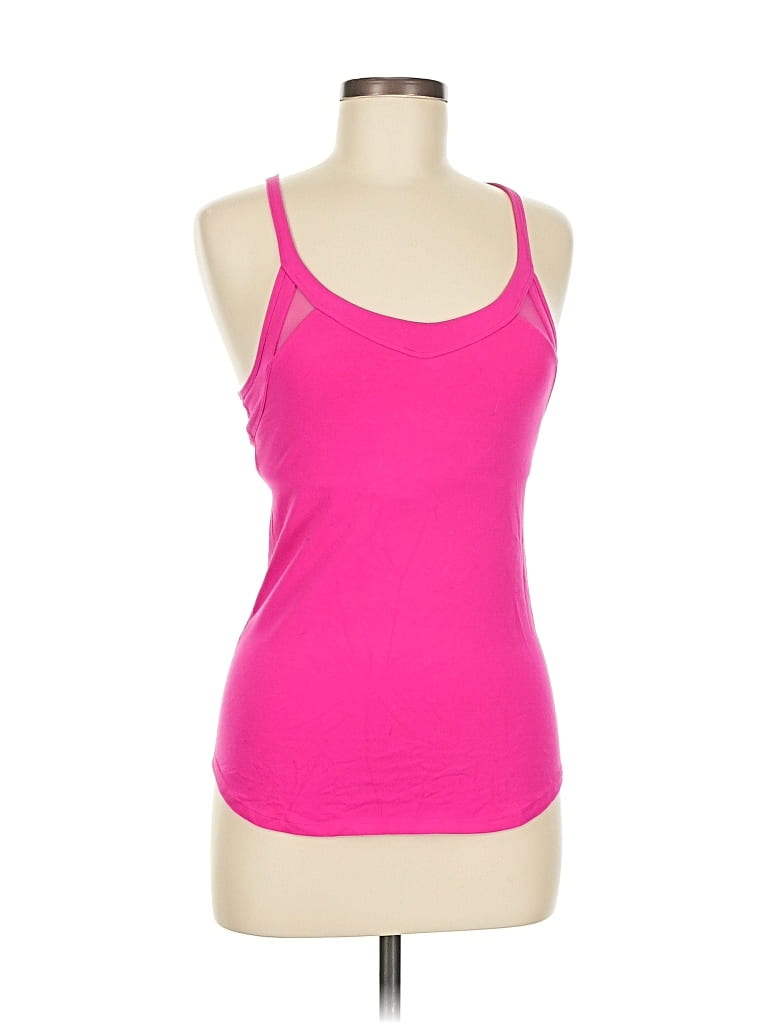 Pre-owned Lululemon Athletica Tank Top Pink Halter Neckline Tops
