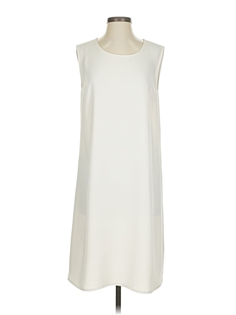 Pre-owned Caroline Rose Casual Dress In White