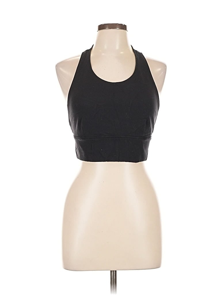 Pre-owned Made For Italic Tank Top Black Halter Neckline Tops
