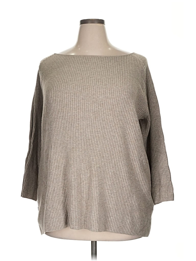 Pre-owned H&m Pullover Sweater In Brown