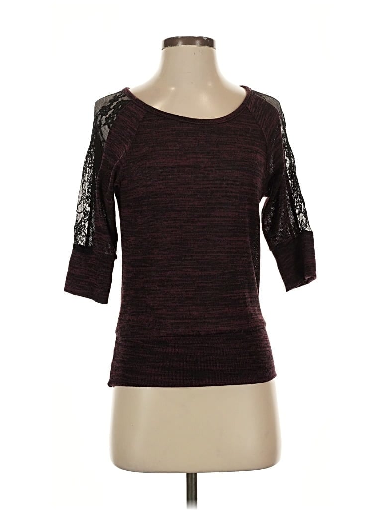 Pre-owned Bcx Cardigan Sweater In Burgundy