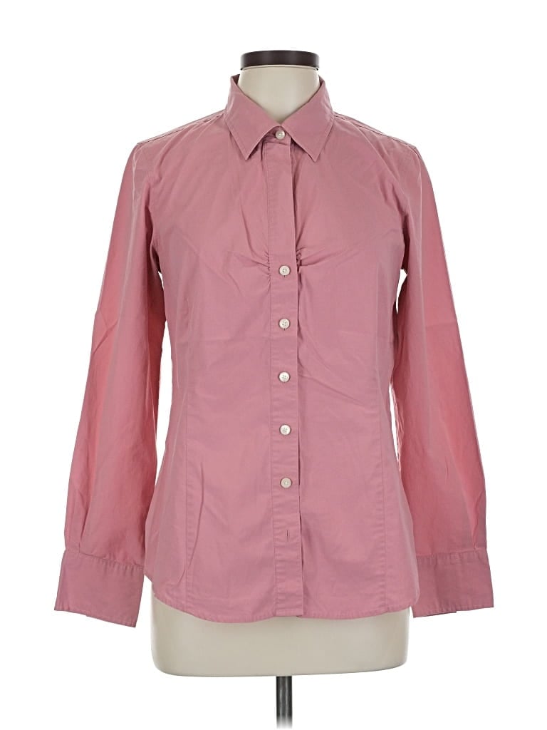 Pre-owned Old Navy Long Sleeve Button Down Shirt In Pink