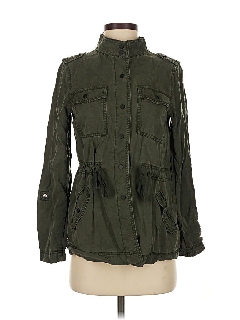 Pre-owned Ann Taylor Loft Jacket In Green