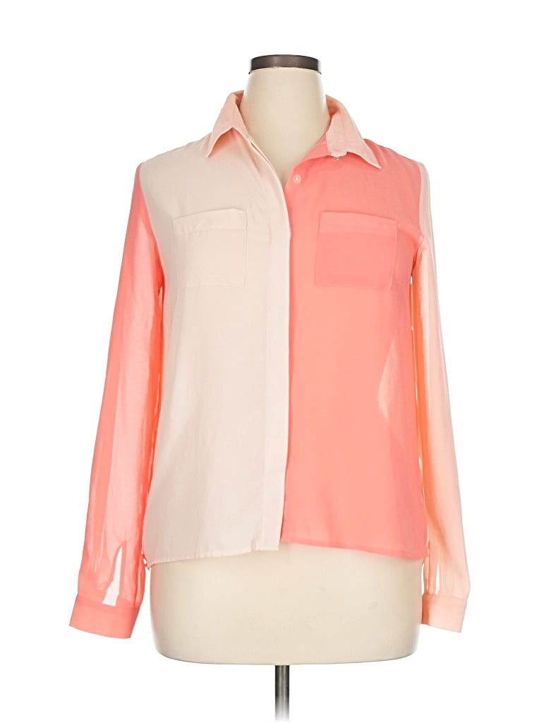 Pre-owned Review Long Sleeve Blouse In Orange